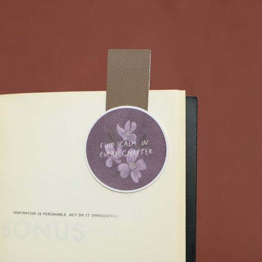 Magnetic Bookmark | Calm In Every Chapter